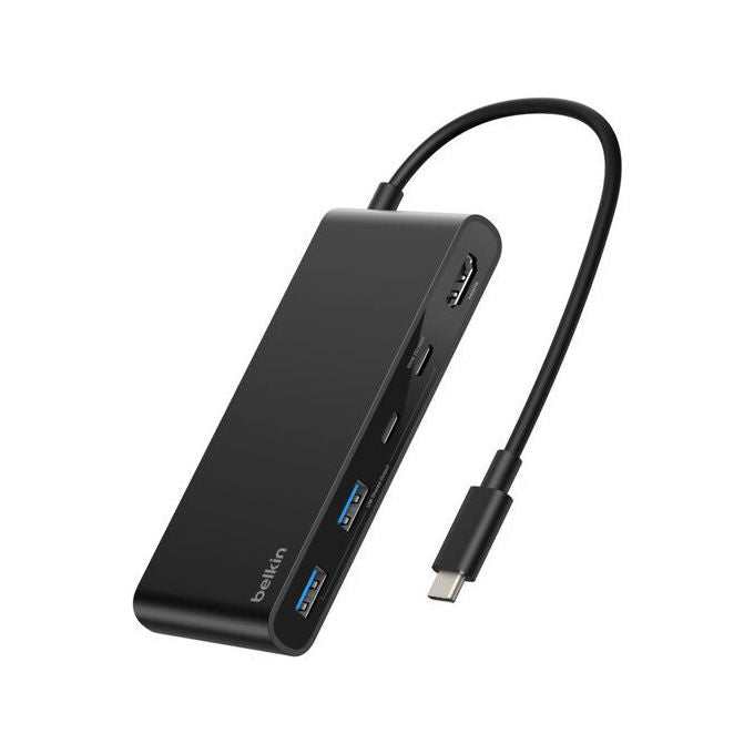 Belkin AVC023HQBK Connect Hub USB-C 7-in-1 con HDMI 4K 60Hz Lettore SD-MicroSD USB 3.2 Gen 1 Tipo C Nero