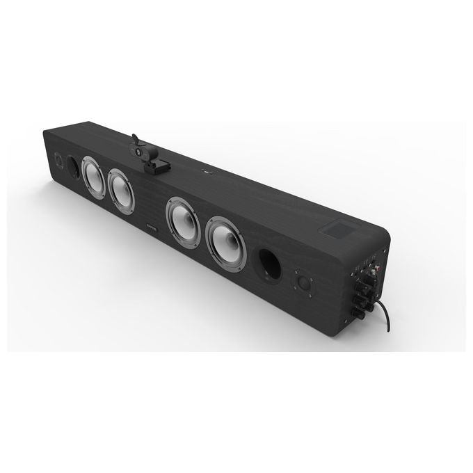 Rinovo Empire Media Conference System 6, sistema videoconferenza 4K, 6 microfoni inclusi, webcam autofocus, altoparlanti, nero