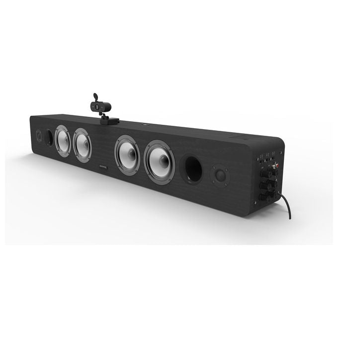 Rinovo Empire Media Conference System 6, sistema videoconferenza 4K, 6 microfoni inclusi, webcam autofocus, altoparlanti, nero