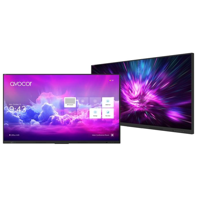 Avocor AVE-5550 Digital Signage Lavagna Interattiva 55'' 4K 3840x2160 Pixel 40-point Touch IR 400 cd-m² colore Nero
