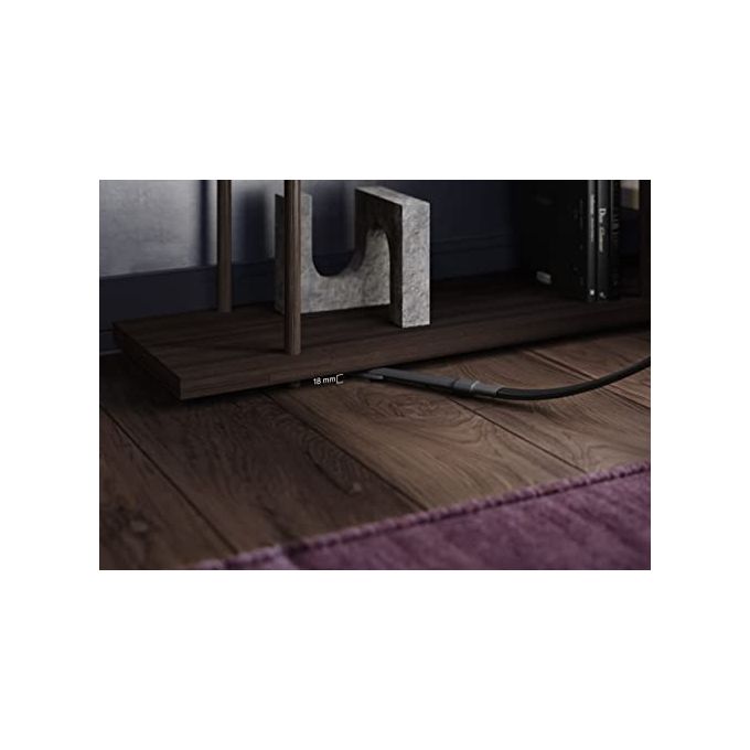 AEG AZE163 Bocchetta Ultra Slim per Aspirapolvere Senza Fili Profondita' Minima 19 mm Lunghezza Raggiungibile 80 cm Ingresso Aria 21 cm colore Nero