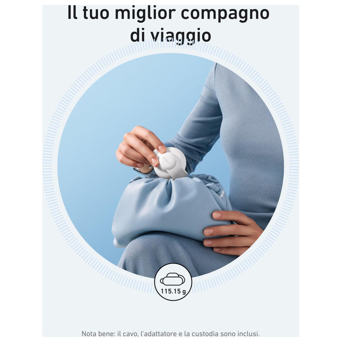 Anker B25M8H21 MagGo Caricatore Wireless 3 in 1 15W Compatibile con MagSafe colore Bianco