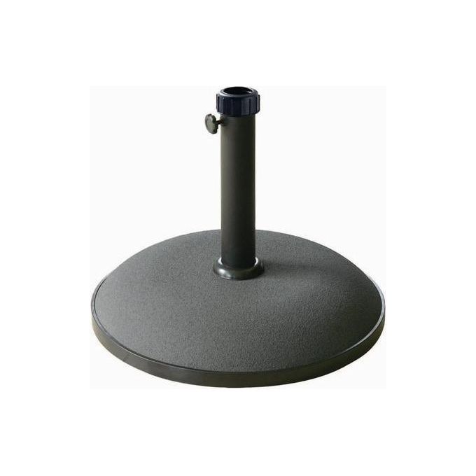 Amicasa YTH25-B Base Ombrellone 25 Kg Cemento Rivestito in Gomma Compatibilita' Palo 35 38 48 mm colore Nero