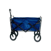 Amicasa B2B0539064 Carrello Telescopico Multiuso con Ruote e Maniglia Struttura in Acciaio Verniciato e Contenitore in Tessuto Sintetico colore Nero e Blu