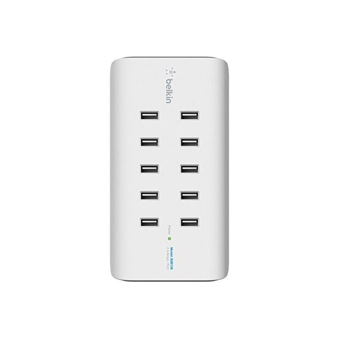 Belkin Rockstar 10 Porte Caricabatterie 120W 2,4A Bianco