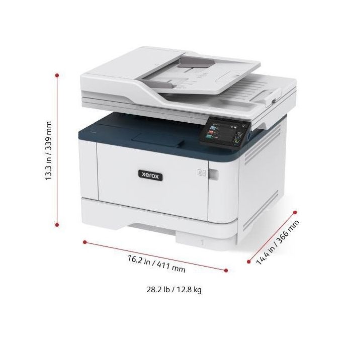 Xerox B305V_DNI B305 Stampante Multifunzione Laser Mono A4 38 ppm Fronte Retro Wi-Fi Ethernet USB Display Touch 2 Vassoi 350 Fogli colore Bianco
