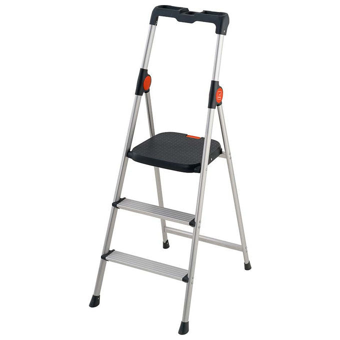 GIERRE B333 Dekorstep Scaletta con gradini 3 gradini portata 150 Kg peso 4,5 Kg colore Nero