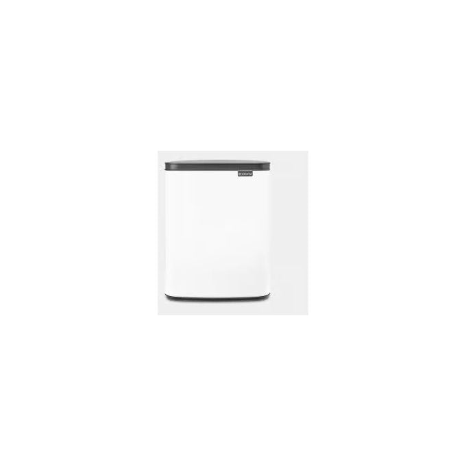 Brabantia BO12WHITE Bo Pattumiera 12 litri Acciaio 1 scomparto colore Bianco