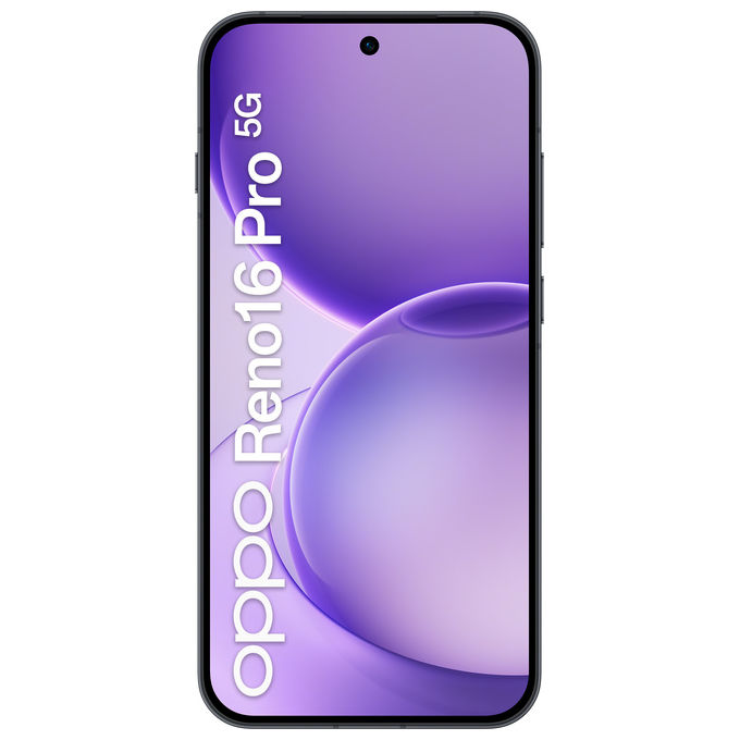 Oppo 110010237194 Reno16 Pro 5G AI Smartphone 200+50+50MP Tripla Fotocamera 50MP Selfie 6.32'' 120Hz AMOLED FHD+ 6000mAh 12GB RAM 512GB ROM colore Nero
