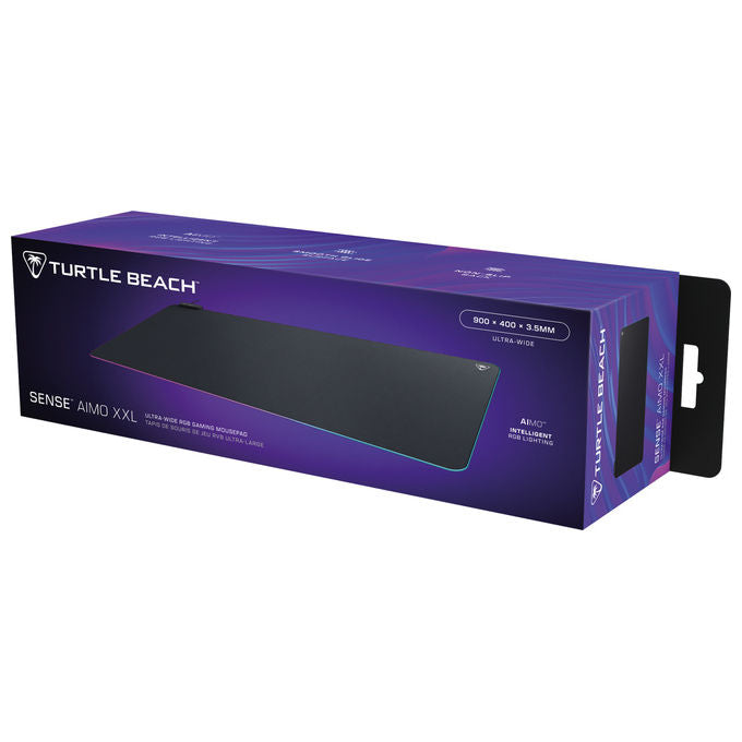 Turtle Beach TBM-9001-05 Sense AIMO XXL Tappetino mouse da gioco con illuminazione RGB 2 zone programmabili colore Nero