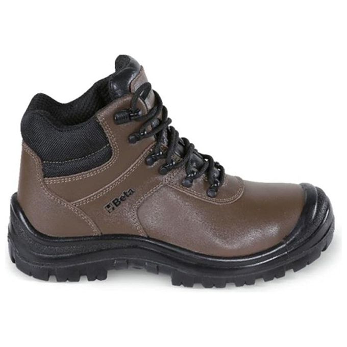 Beta 072360339 Scarpe Alte in Pelle Nabuk Idrorepellente S3 con Rapido Sfilamento e Copripuntale in Poliuretano colore Nero