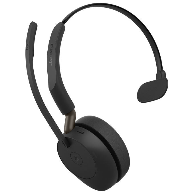 Jabra 36599-899-999 Evolve3 65 Auricolare Wireless Bluetooth Microfono Monofonico per Ufficio con Cancellazione Rumore 30 m Nero