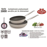 Ballarini 1000074 Serie 2802 Padella Alta in Alluminio con Rivestimento Kerastone Profi Granite Diametro 36 cm Altezza 8 cm Spessore Fondo 3 mm Adatta a Tutti i Piani Cottura incluso Induzione Forno e Lavastoviglie colore Nero