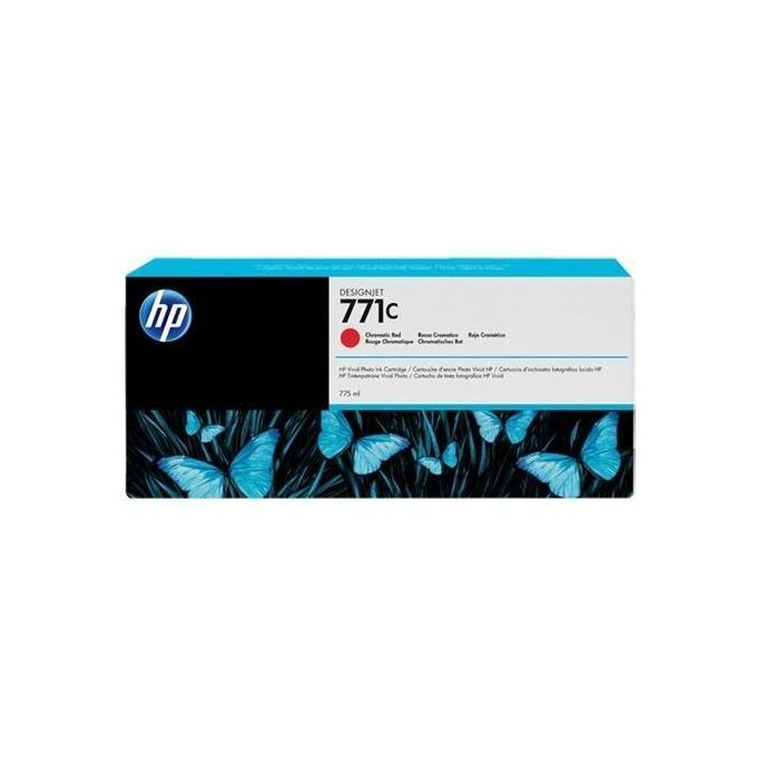 HP B6Y08A DesignJet 771C Cartuccia di Inchiostro Rosso Cromatico 775 ml colore Rosso cromatico