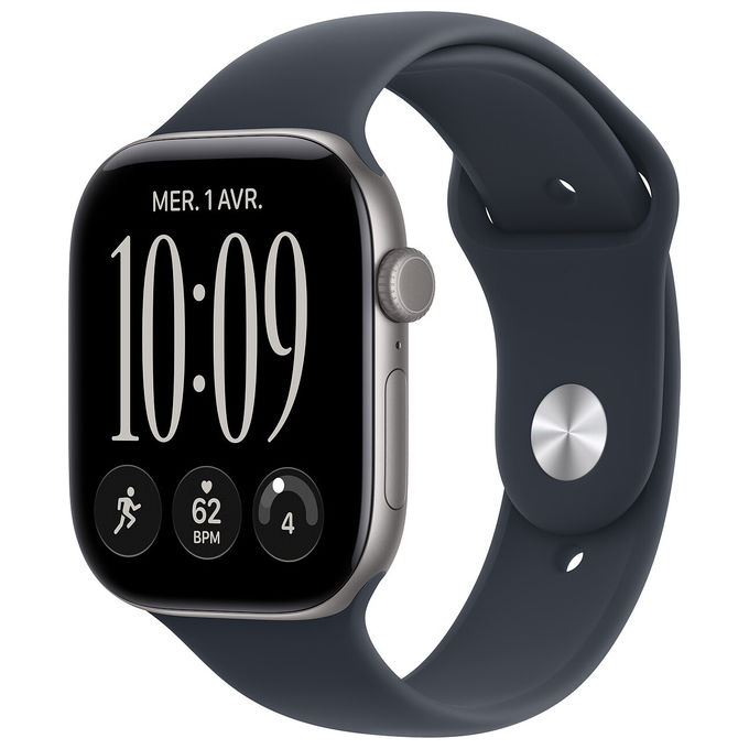 Apple MJG84QL-A Apple Watch Series 12 GPS + Cellular 46 mm con rilevamento HRV ogni 5 minuti punteggio di preparazione batteria 24 ore colore Nero