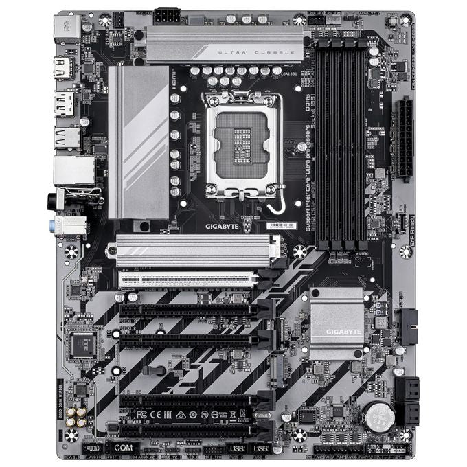 Gigabyte B860 DS3H WIFI6E Scheda madre ATX con chipset Intel B860 CPU Intel Core Ultra supporto DDR5 fino a 9066MHz 1xPCIe 5.0 2xM.2 WiFi 6E Bluetooth 5.3 LAN 2.5GbE colore Nero
