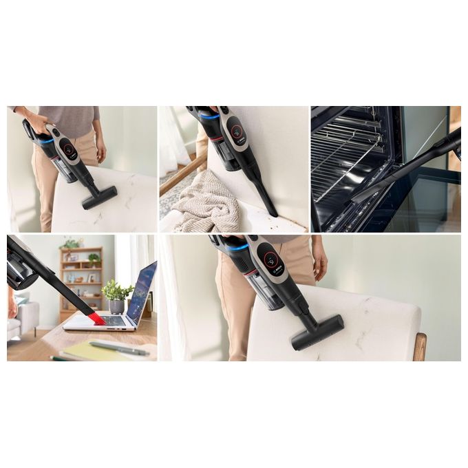 Bosch BCS931GAC Unlimited 9 Aspirapolvere Verticale Senza Filo HEPA 0.4 L 60 min 80 dB colore Grafite