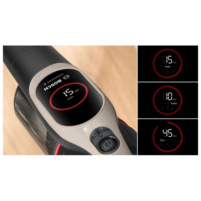 Bosch BCS931GAC Unlimited 9 Aspirapolvere Verticale Senza Filo HEPA 0.4 L 60 min 80 dB colore Grafite