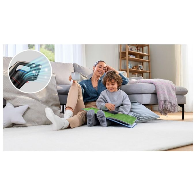 Bosch BCS931GAC Unlimited 9 Aspirapolvere Verticale Senza Filo HEPA 0.4 L 60 min 80 dB colore Grafite