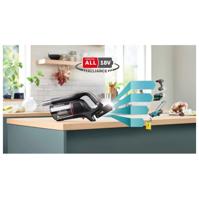 Bosch BCS931GAC Unlimited 9 Aspirapolvere Verticale Senza Filo HEPA 0.4 L 60 min 80 dB colore Grafite