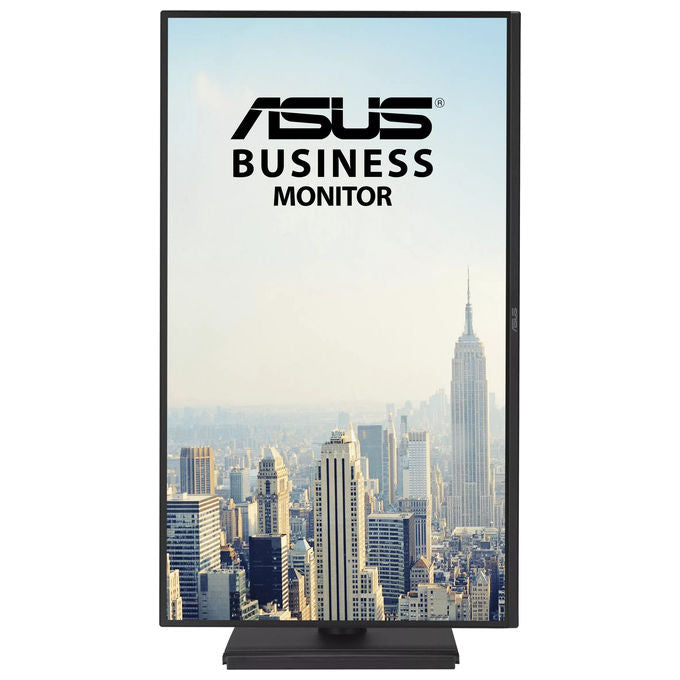 ASUS monitor business 27 pollici QHD IPS, BE27AQ, 2560x1440, 75Hz, design ergonomico, HDMI, DisplayPort, hub USB, altoparlanti, Eye Care, nero