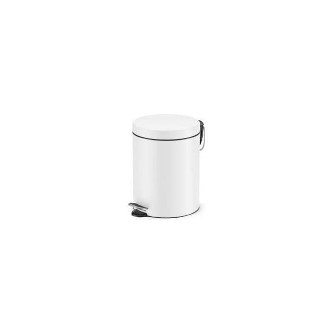 Hailo 5050301 Selekta S Cestino per rifiuti 5 L Acciaio zincato con chiusura morbida colore Silver