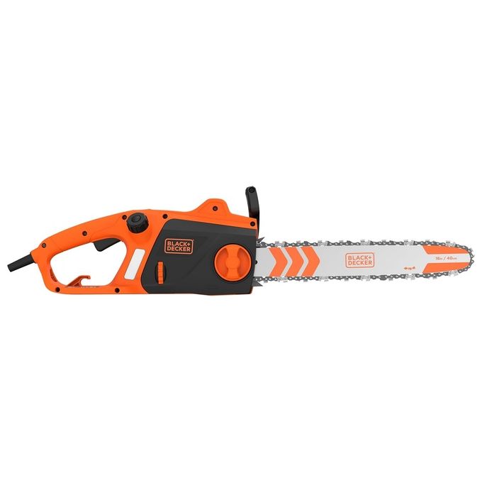 Black+decker BECS2040-QS Motosega Elettrica 2000W barra 40 cm lubrificazione automatica freno catena colore Arancione
