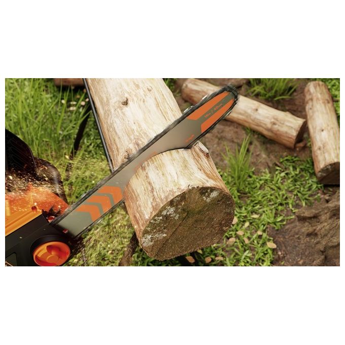 Black+decker BECS2040-QS Motosega Elettrica 2000W barra 40 cm lubrificazione automatica freno catena colore Arancione
