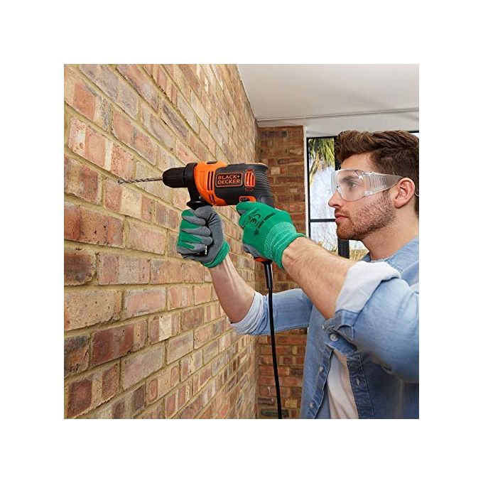 Black+Decker Trapano Percussione 2 Velocita' Meccaniche 710W Mandrino Autoserrante con Valigetta e Accessori