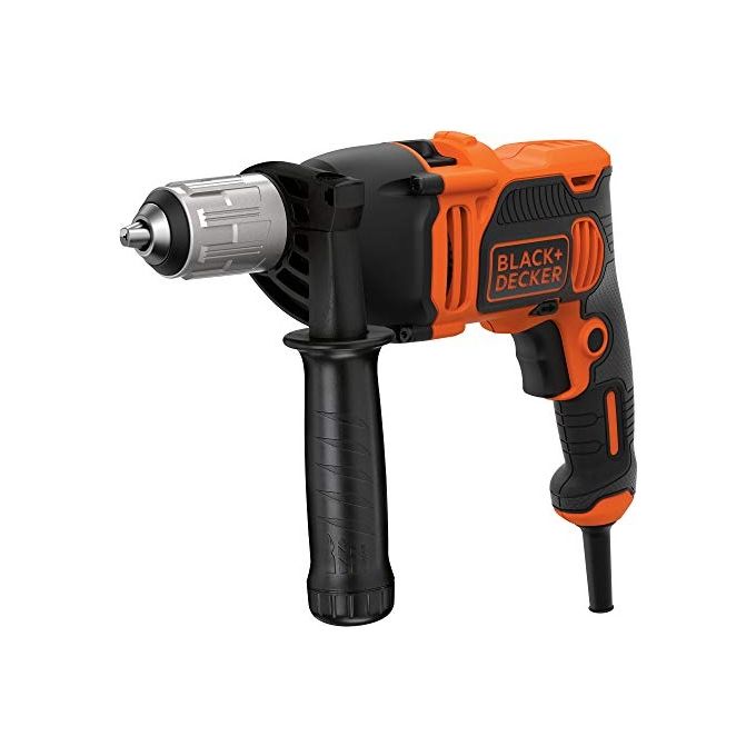 Black+Decker Trapano Percussione 2 Velocita'  Meccaniche 850W Mandrino Autoserrante con Valigetta e Accessori