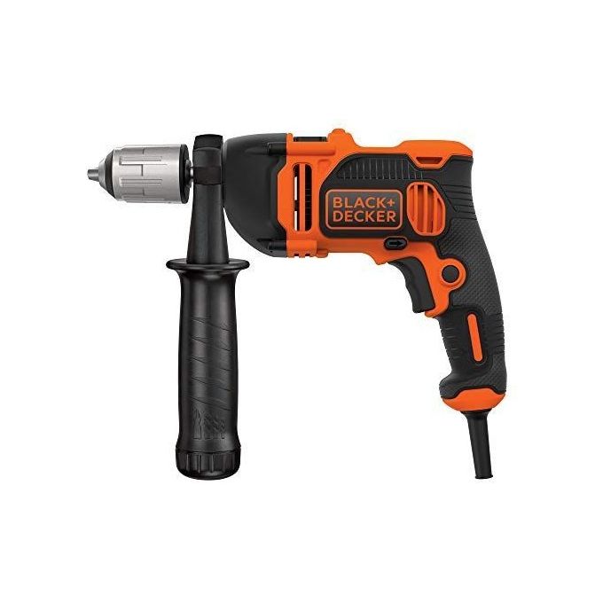 Black+Decker Trapano Percussione 2 Velocita'  Meccaniche 850W Mandrino Autoserrante con Valigetta e Accessori