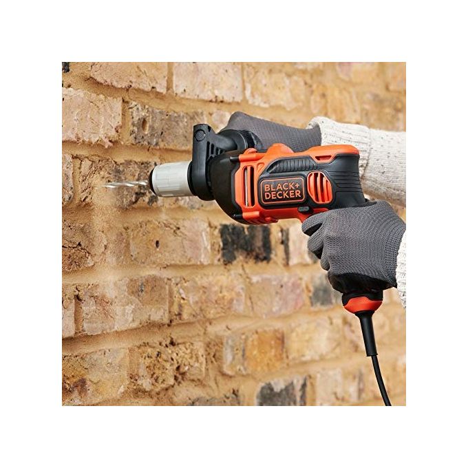 Black+Decker Trapano Percussione 2 Velocita'  Meccaniche 850W Mandrino Autoserrante con Valigetta e Accessori