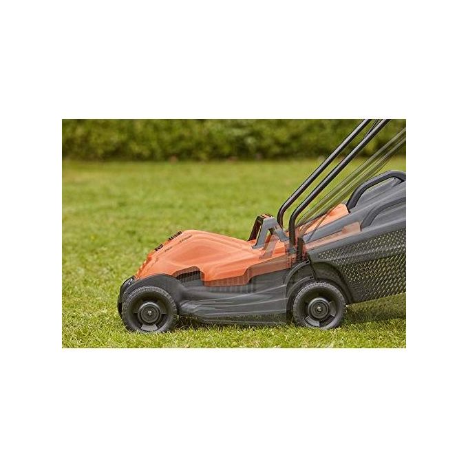 Black+Decker Tosaerba Elettrico 1200W Lama 32cm con Telaio Polypropilene e Impugnatura Bike