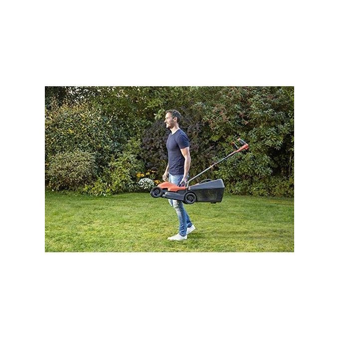 Black+Decker Tosaerba Elettrico 1200W Lama 32cm con Telaio Polypropilene e Impugnatura Bike