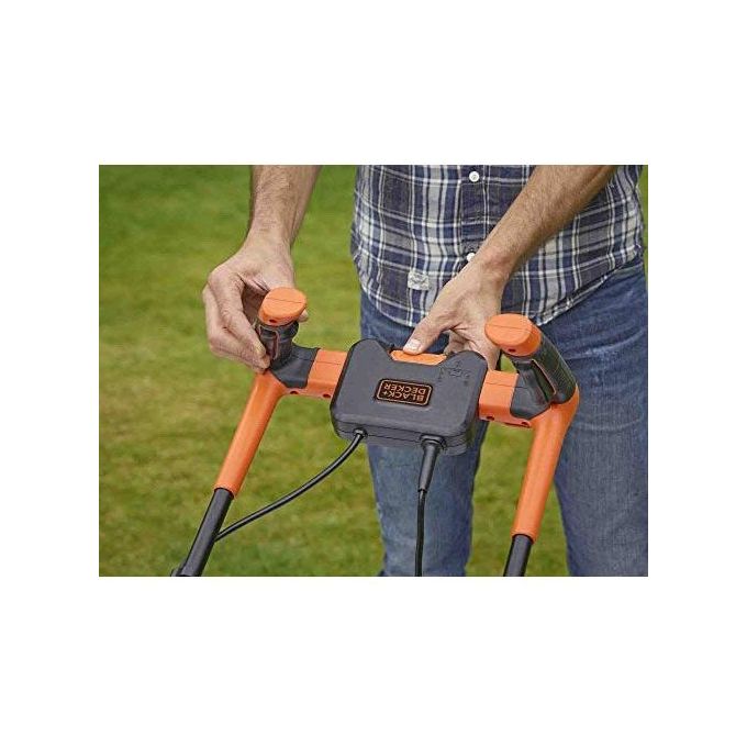 Black+Decker Tosaerba Elettrico 1200W Lama 32cm con Telaio Polypropilene e Impugnatura Bike