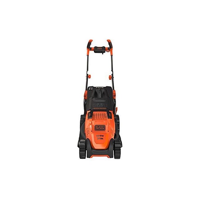 Black+Decker Tosaerba Elettrico 1400W Lama 34cm con Telaio Polypropilene e Impugnatura Bike