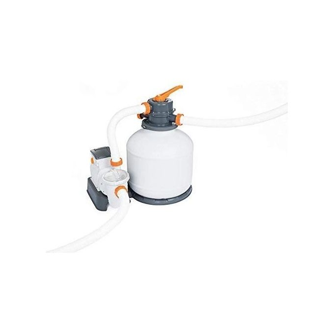 Bestway 5612B Power Steel Piscina Fuori Terra Rettangolare 640x274x132 cm 19281 L Filtro Sabbia colore Bianco