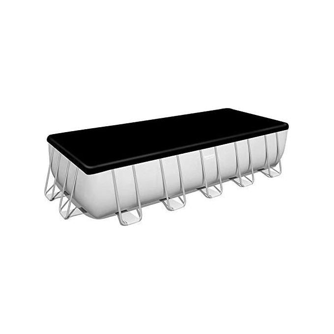 Bestway 5612B Power Steel Piscina Fuori Terra Rettangolare 640x274x132 cm 19281 L Filtro Sabbia colore Bianco