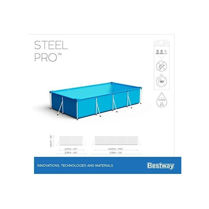 Bestway Piscina Frame Rettangolare 1C 300X201 H 66