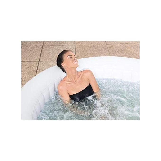 Bestway 60001 Lay-Z-Spa Miami AirJet Piscina Idromassaggio Gonfiabile 180x66 cm 4 Persone 40°C Freeze Shield colore Nero