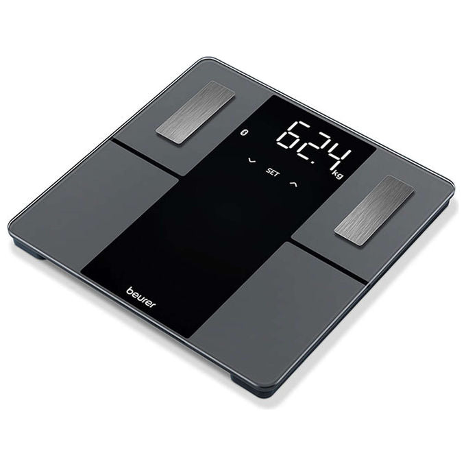 Beurer BF500BT Super Black Edition Bilancia Pesapersone Diagnostica Bluetooth 8 utenti 180 Kg colore Nero