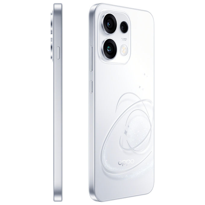 Oppo 110010237122 Reno15 FS 5G AI Smartphone Tripla fotocamera 50+8+50MP Selfie 50MP Display 6.57'' 120Hz AMOLED FHD+ RAM 8GB ROM 512GB colore Bianco