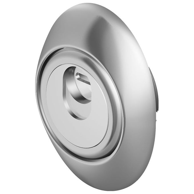 Disec 8014211897733 MAG 3G Defender Magnetico per Serrature Corpo e Copertura in Acciaio Inox Rosetta Antistrappo Interasse Viti 38 mm Altezza 25 mm colore Cromo Satinato