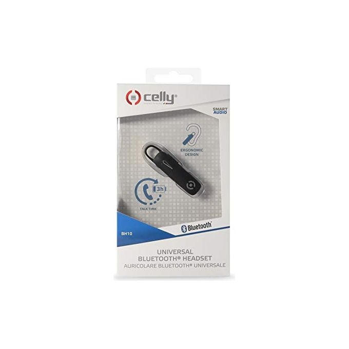 Celly BH10 Smart Audio Auricolare Bluetooth Nero