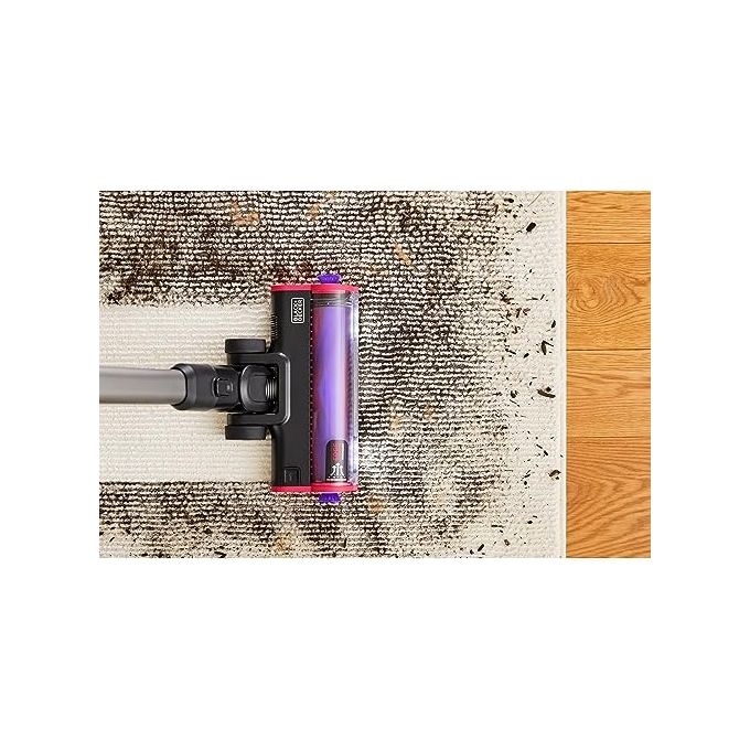 Black and Decker BHFEA640WG Scopa Elettrica Ricaricabile Senza Sacchetto Ciclonica 0,75 L 24 V 35 min colore Nero Acciaio Inox