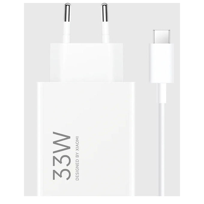 Xiaomi MDY-11-EZ Alimentatore da Parete 33W Ricarica Rapida USB-A con Cavo USB-C colore Bianco