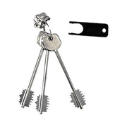 ATRADIERRE BLO3110 Blocchetto di Ricambio per Serrature con 3 Chiavi 92 mm e Estrattore colore Nero