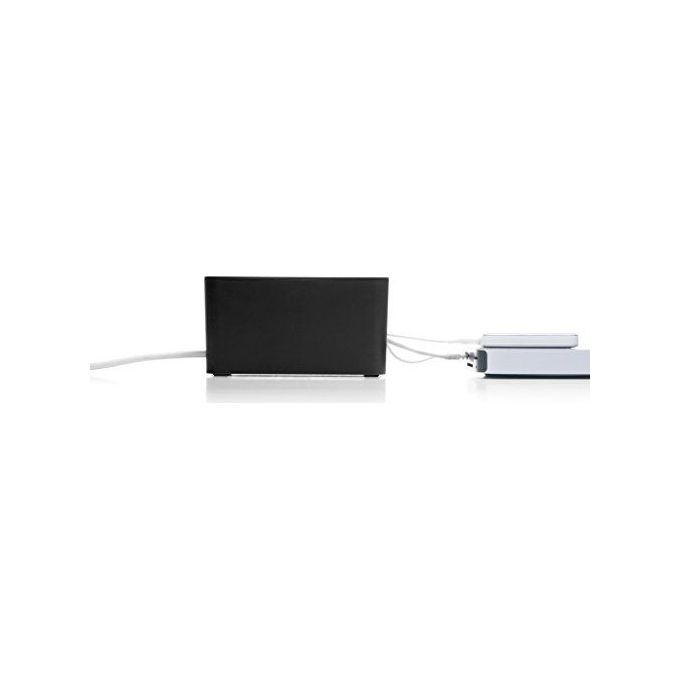 Bluelounge CableBox Mini Soluzione di Gestione Cavi Nero