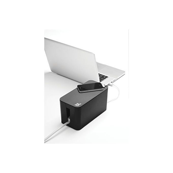 Bluelounge CableBox Mini Soluzione di Gestione Cavi Nero