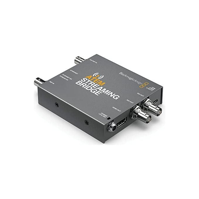 Blackmagic Design SWATEMMINISBPR ATEM Streaming Bridge Convertitore video attivo 1920 x 1080 Pixel 1080p 4:2:2 10 bit colore Grigio